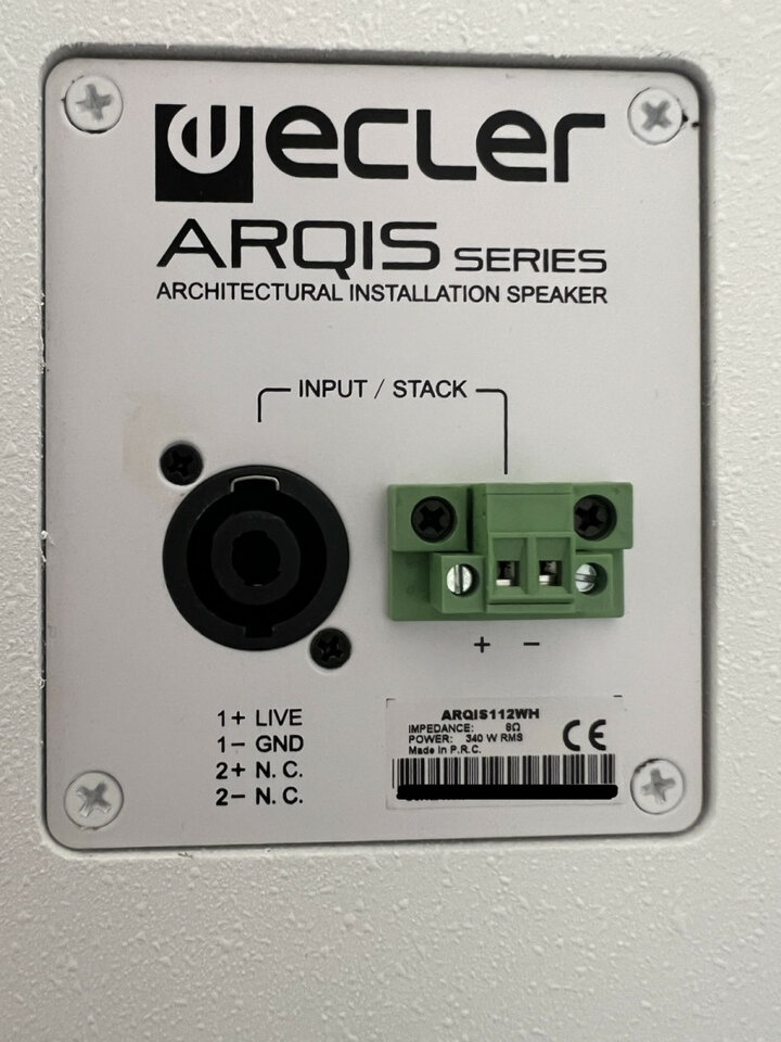 Altavoces Ecler pasivos (install) nuevos.