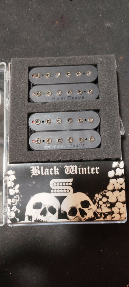 Seymour Duncan Black Winter SET, Cambio por Duncan 59 mástil y puente