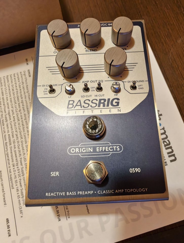 Origin Effects Bassrig Fifteen AMPEG B15 IN A BOX! NUEVO