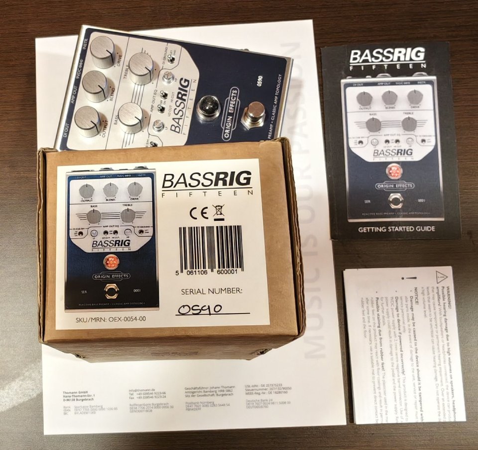 Origin Effects Bassrig Fifteen AMPEG B15 IN A BOX! NUEVO