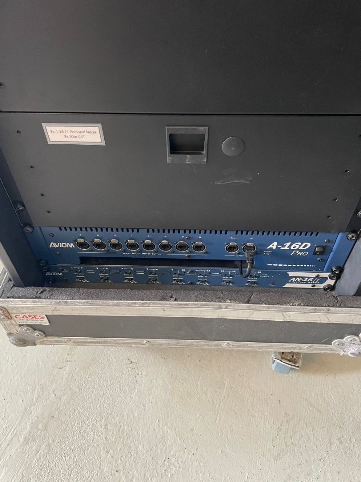 Sistema Aviom de mezclas personales