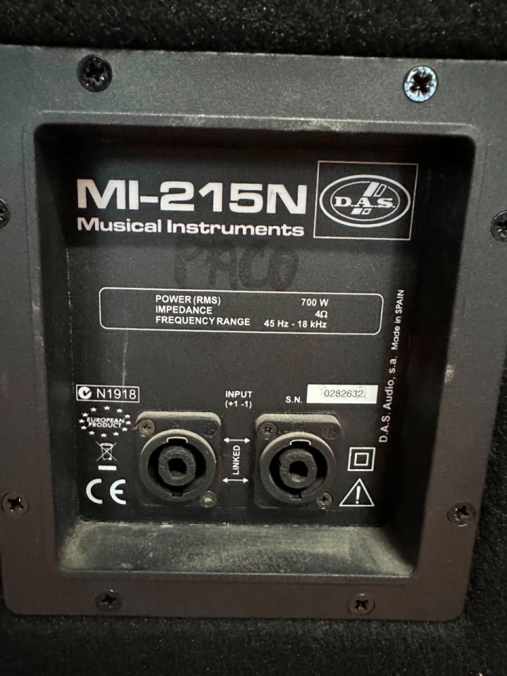 Equipo sonido DAS 3000W de segunda mano · Foto 2 de 3 · Murcia · 1700 €