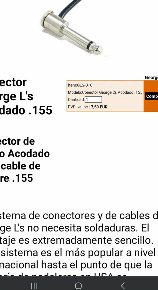 Cables y conectores  pedales