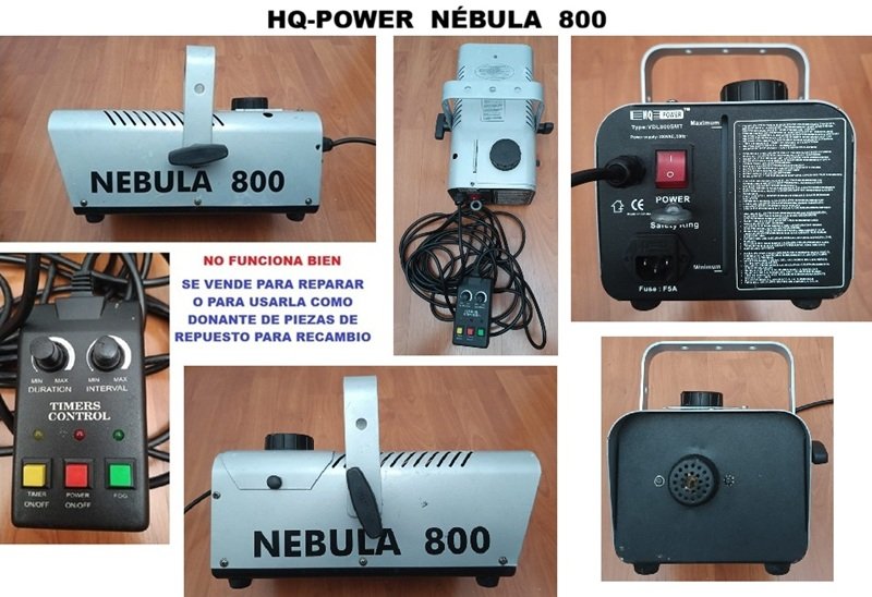 Lote 3 Máquinas de Humo (Antari, HQ-Power, Stairville) – Para reparar o para piezas de segunda mano · Foto 3 de 5 · Cantabria · 80 €