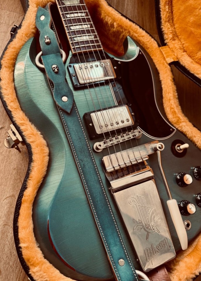 Gibson Custom Shop 1964 SG Standard Murphy Lab – Pelham Blue Light Aged de segunda mano · Foto 2 de 4 · Madrid · 5800 €