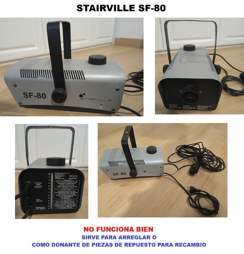 Lote 3 Máquinas de Humo (Antari, HQ-Power, Stairville) – Para reparar o para piezas de segunda mano · Foto 4 de 5 · Cantabria · 80 €