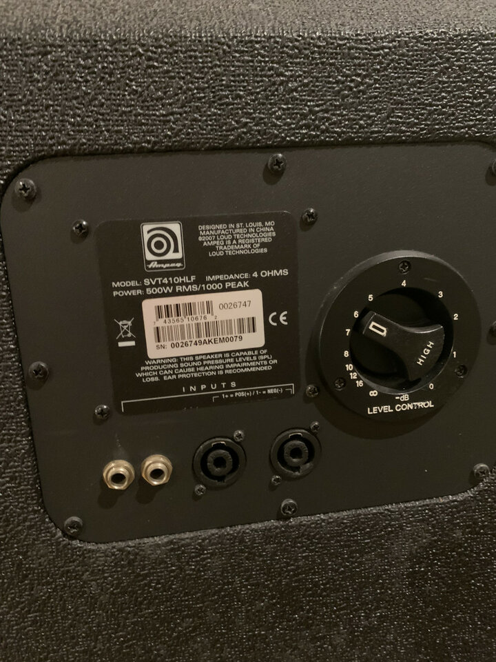 Ampeg svt-ii 90s y pantalla svt410HLF