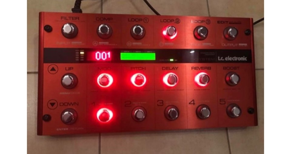 PEDALERA TC ELECTRONIC G-system