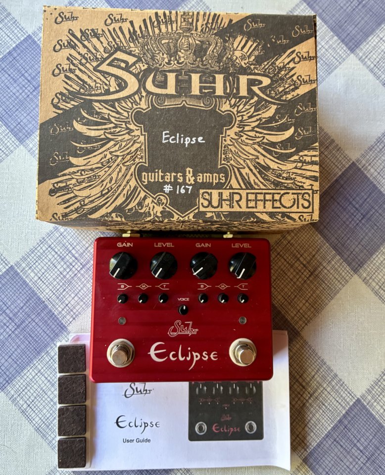 Pedal SUHR ECLIPSE Overdrive/Distortion, pedal de boutique de segunda mano · Foto 2 de 5 · Madrid · 240 €