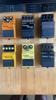 Pedales BOSS: OD-2, SD-1, MT-2