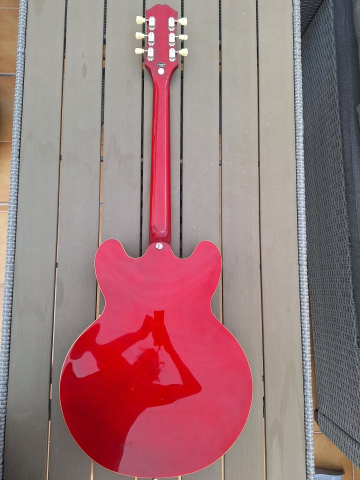 Epiphone ES-335 IBG (Mejoras Top: Seth Lover + Kit Faber completo) + Funda de segunda mano · Foto 4 de 10 · Illes Balears · 800 €