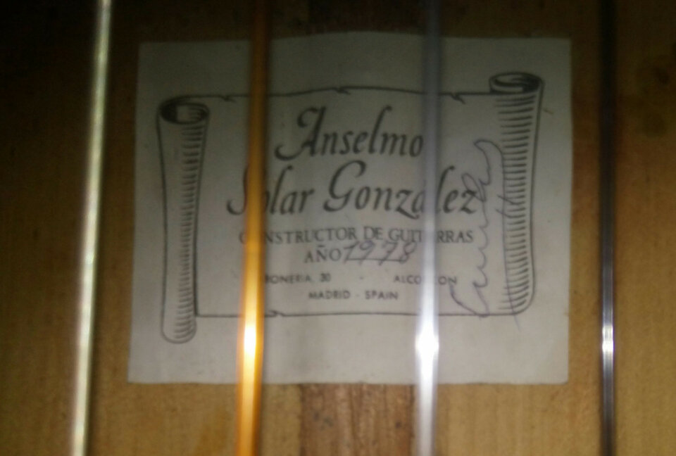 Guitarra cipres Anselmo Solar