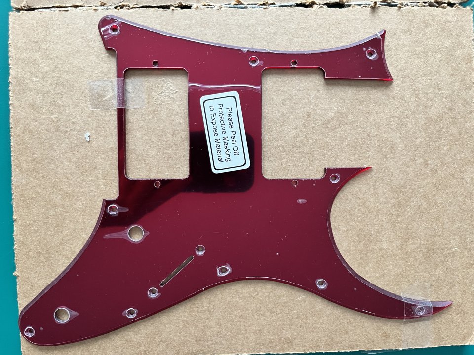 Pickguard-golpeador garnet-mirror
