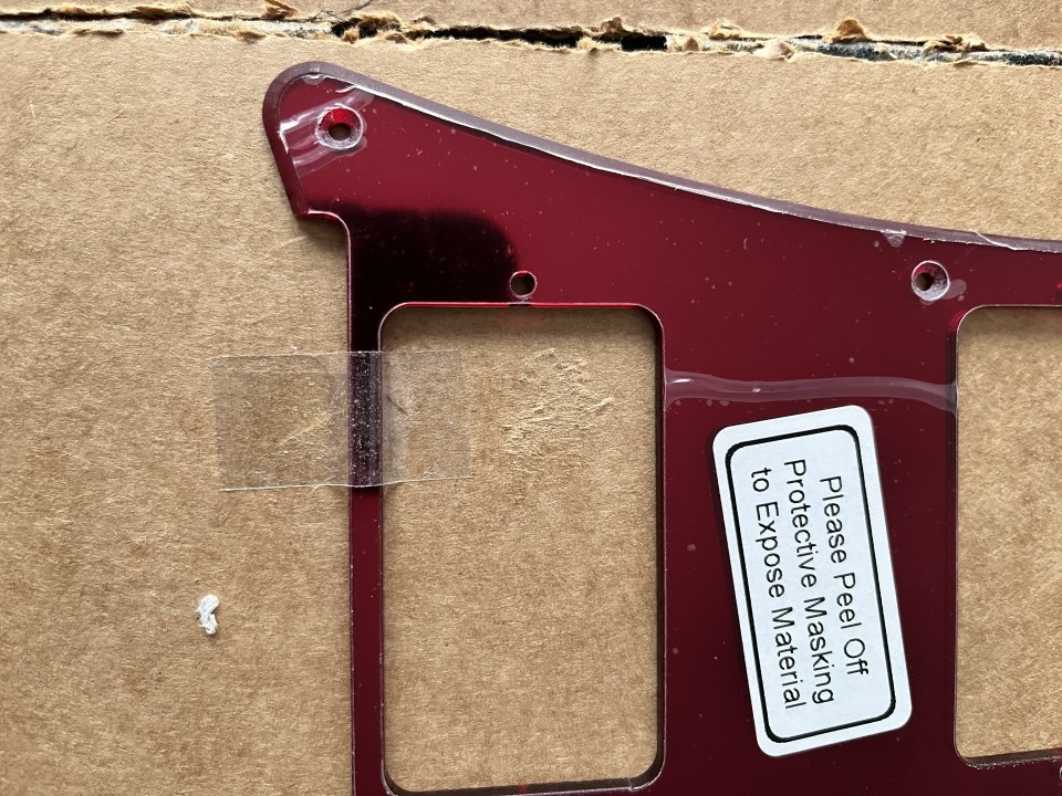 Pickguard-golpeador garnet-mirror