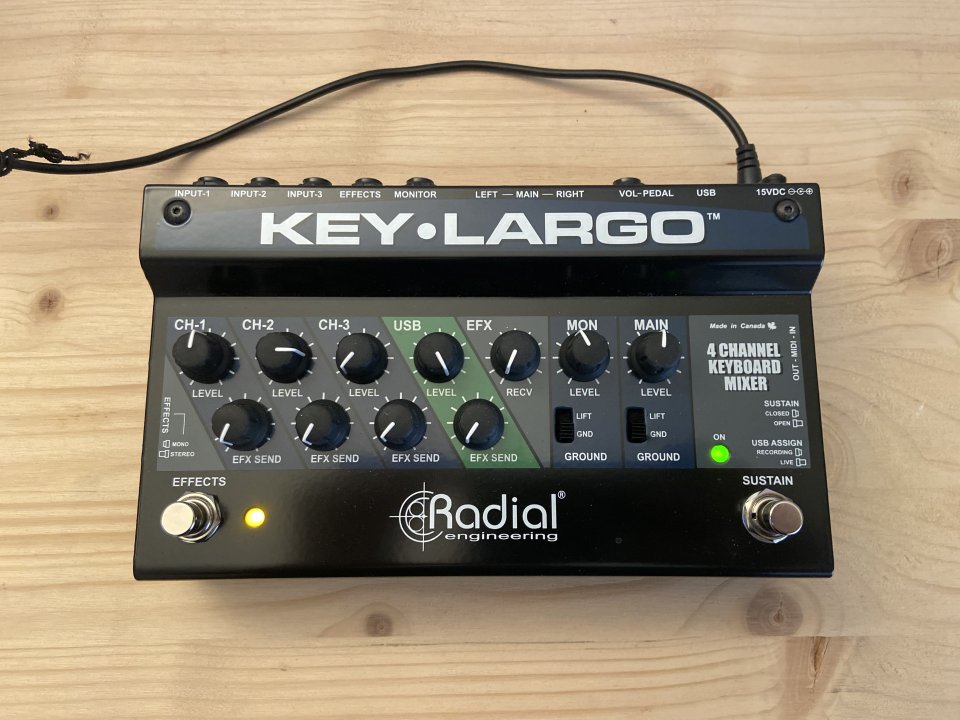 Mezcladora Key-Largo de Radial Engineering