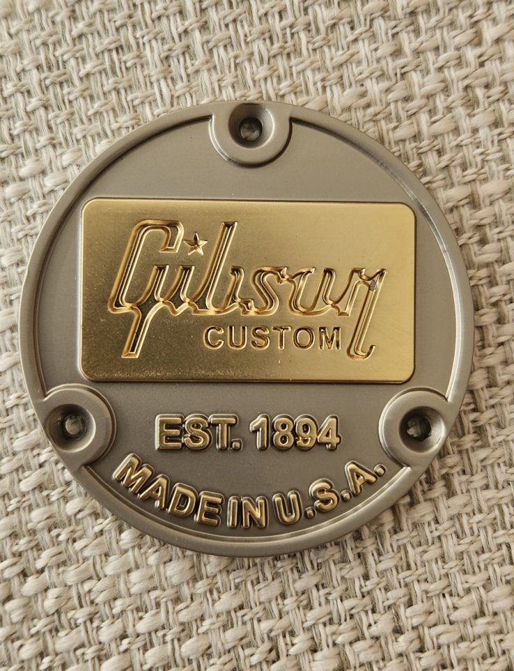 Gibson Custom Shop Placa Metálica
