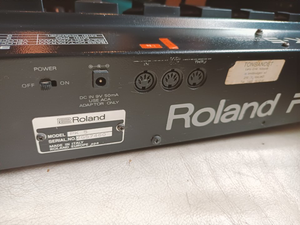 REBAJADO - Pedalera MIDI Roland PK5