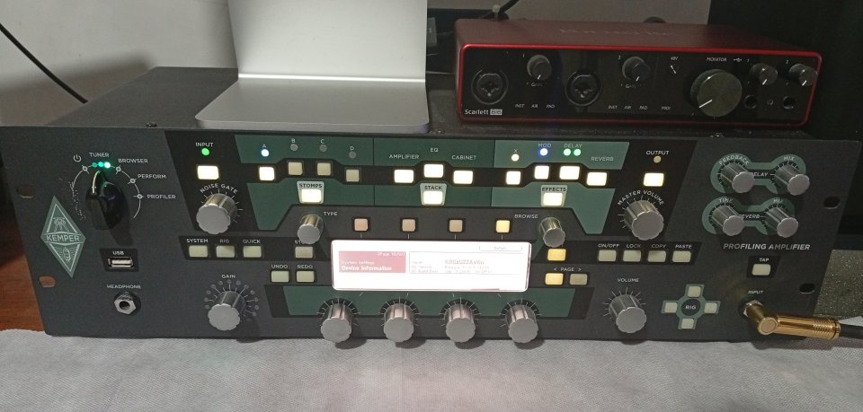 Kemper Profiling Rack