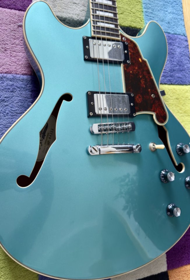 D'Angelico PDC 'Ocean Turquoise' PROFESIONAL