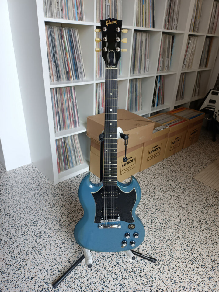Gibson SG Special blue renault Dirty Fingers Limited Edition blue