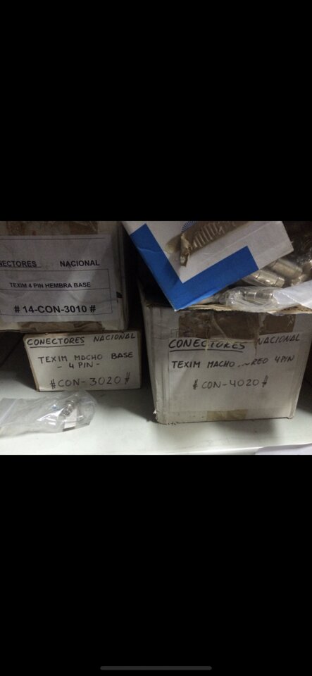 Conectores Texim macho/hembra nuevos