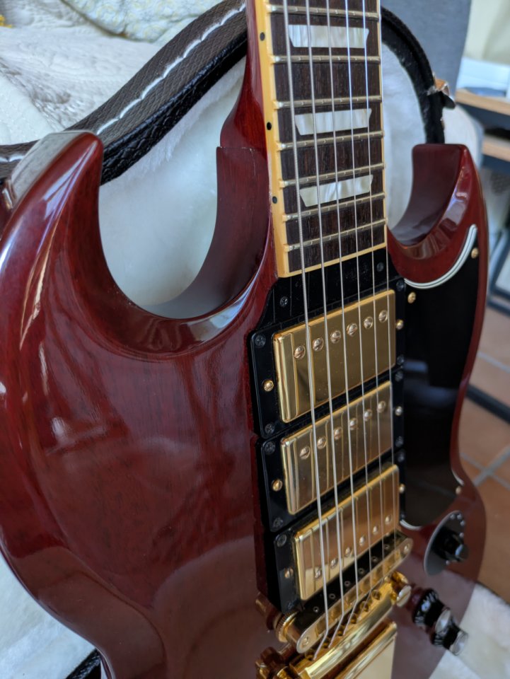 Gibson SG-3 Heritage Cherry Limited Edition 2007 de segunda mano · Foto 5 de 8 · Madrid