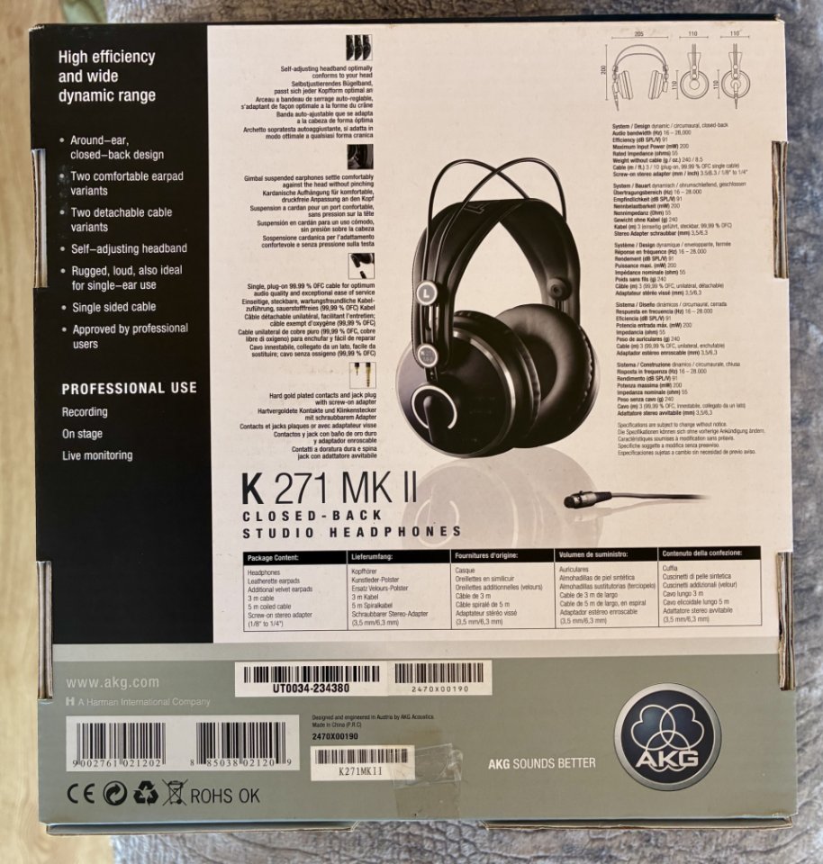 AKG K271 MK II de segunda mano · Foto 2 de 4 · A Coruña · 80 €
