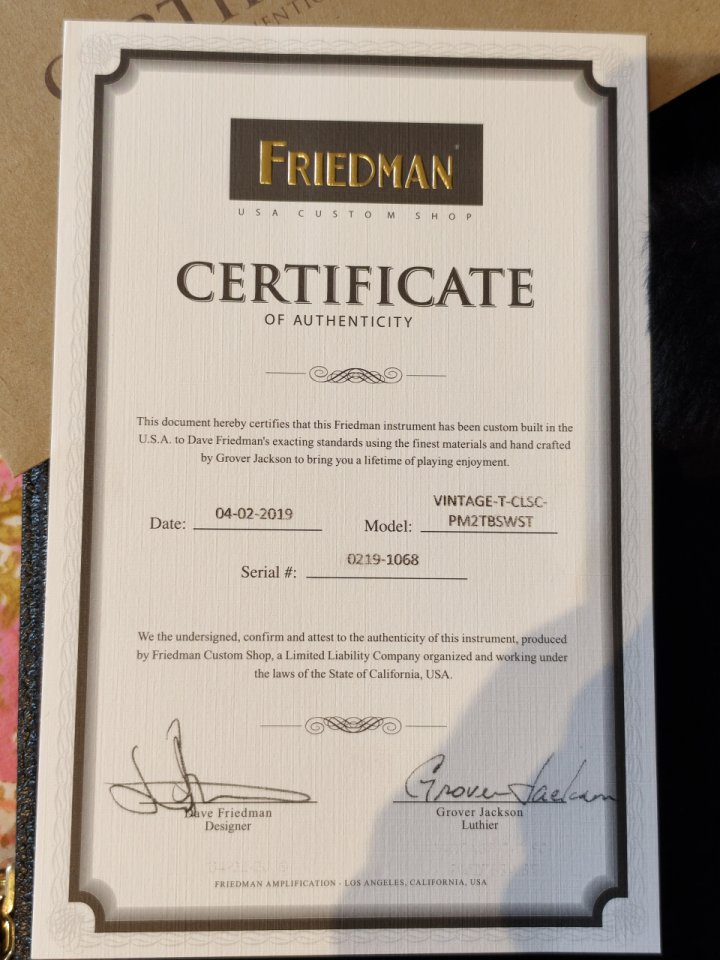 Friedman Vintage-T Classic Pine - 2-Tone Burst de segunda mano · Foto 3 de 7 · Cantabria · 2200 €
