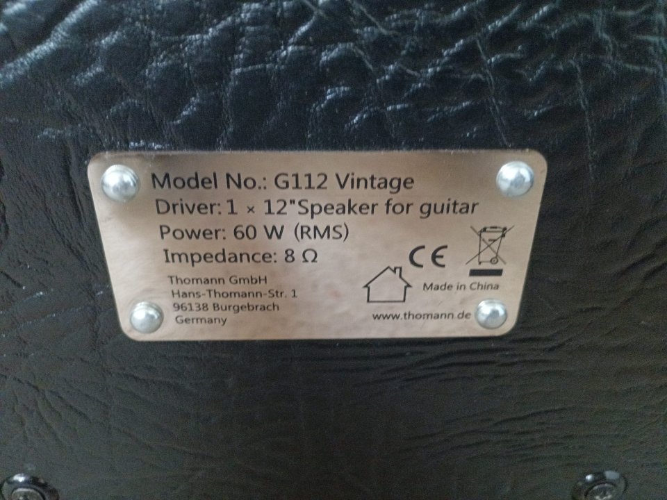 Harley Benton G112 Celestion V30