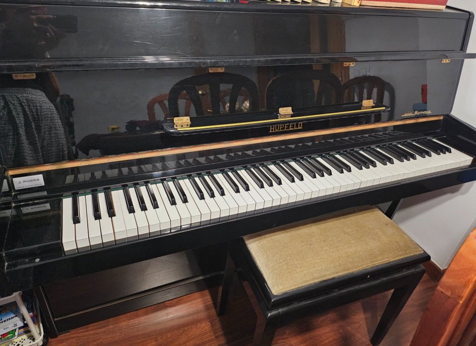 Piano acústico Hupfeld + banqueta de segunda mano · Foto 6 de 7 · Girona · 600 €