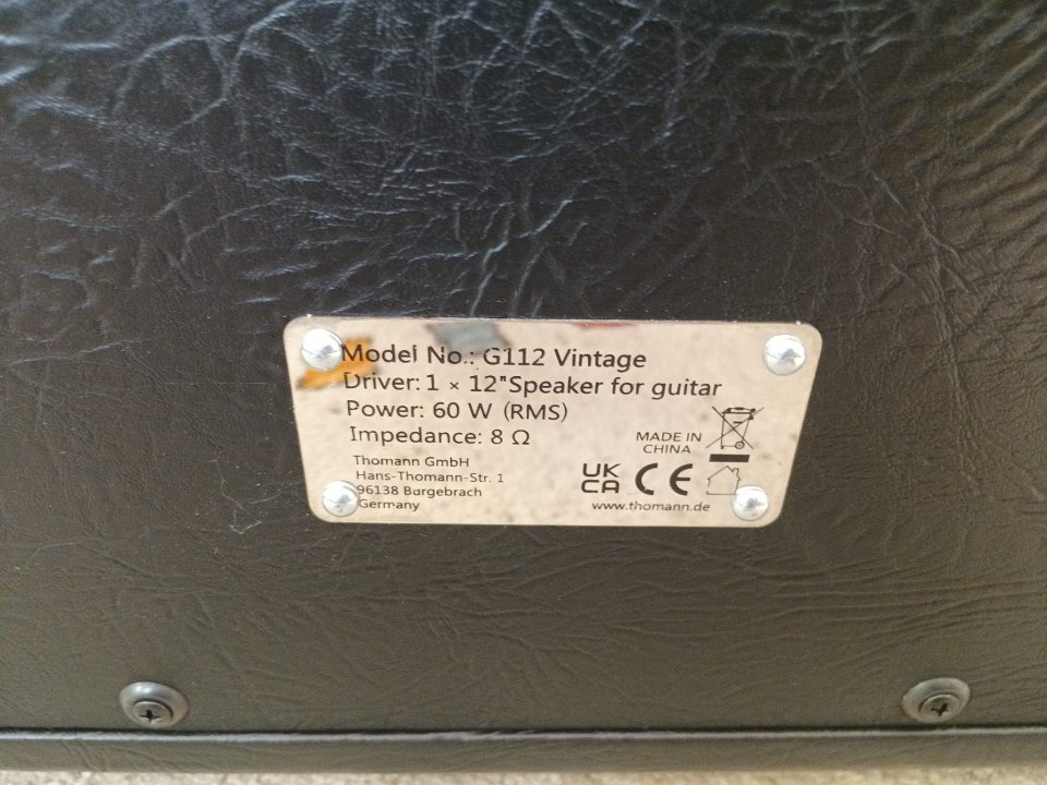 Harley Benton G112 Celestion V30