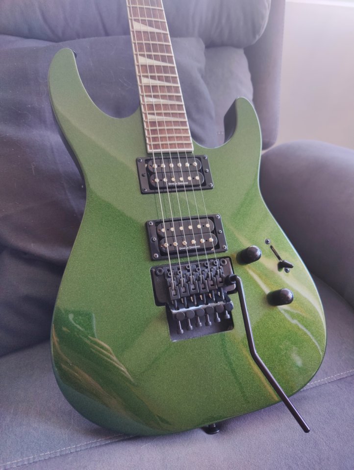 Guitarra Jackson SLX Manalishi Green de segunda mano · Foto 2 de 6 · Madrid · 550 €