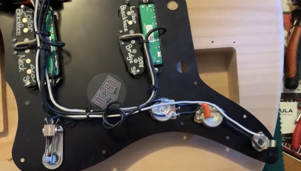 Pickguard Jazzmaster Cargado Lollar + Seymour Duncan