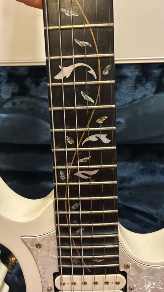 Guitarra Ibañez Jem 7v WH 2003 gama alta