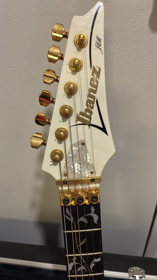 Guitarra Ibañez Jem 7v WH 2003 gama alta