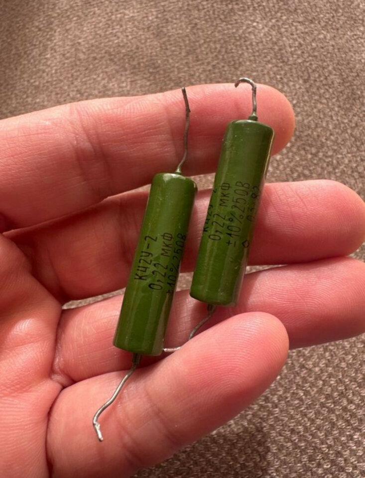 Condensadores rusos vintage
