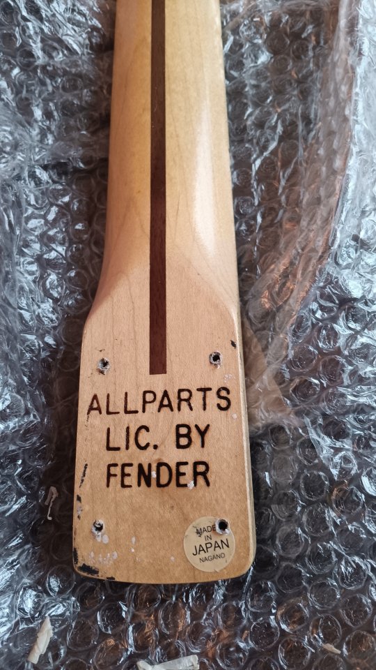 RESERVADO Mastil stratocaster Allparts Bad Dog Guitars