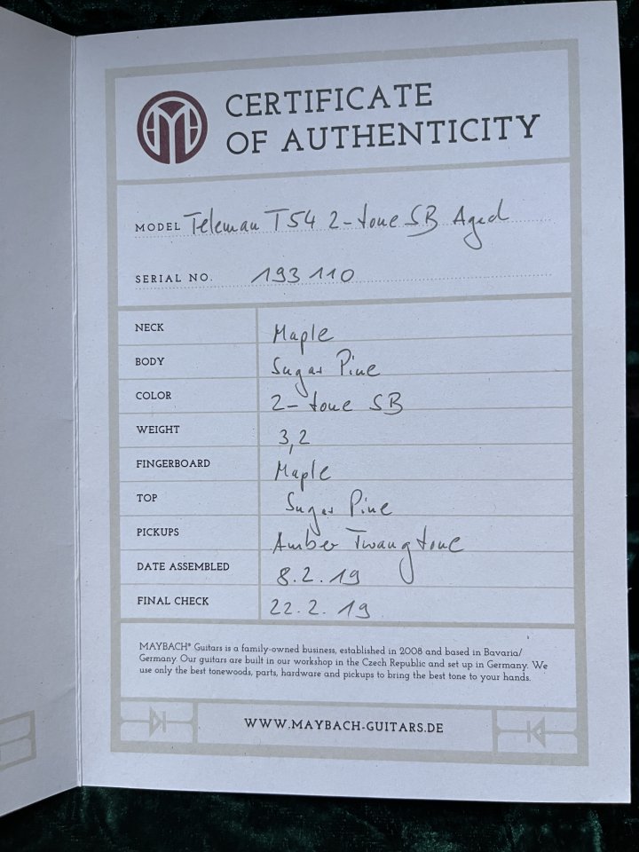 MAYBACH TELEMAN T54 de segunda mano · Foto 3 de 7 · Madrid · 1600 €