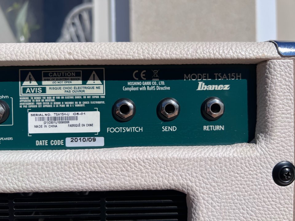 Cabezal Ibanez TSA15H Tubescreamer