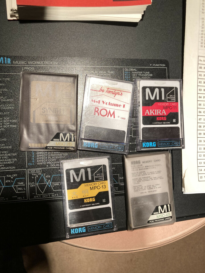 Tarjetas MPC ROM para Korg M1/Korg M1R