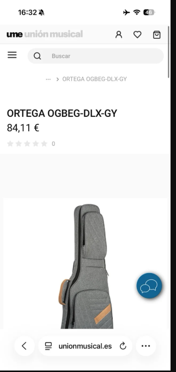 Funda Ortega Deluxe Gris para Guitarra Eléctrica de segunda mano · Foto 3 de 3 · Madrid · 50 €