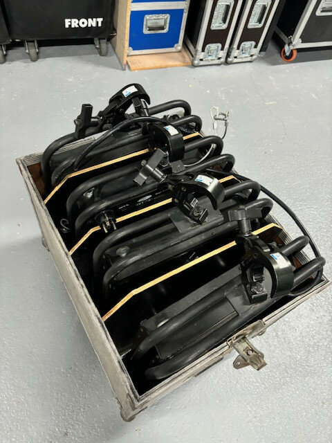 Cegadoras 4 lamparas Showtec con dimmer y F/C