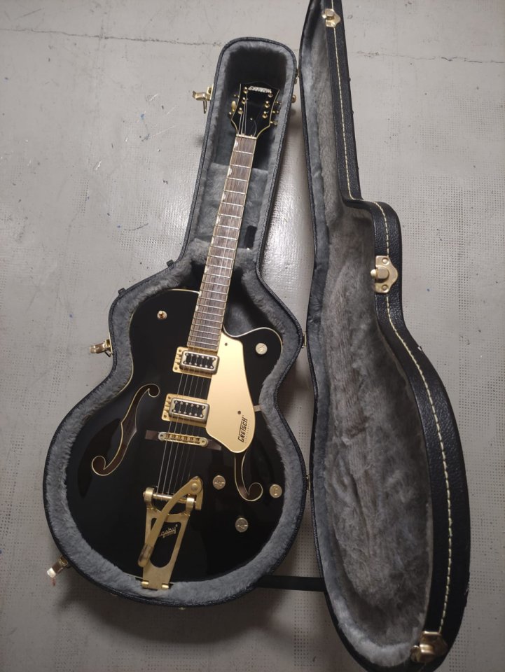 Gretsch G5420TG Electromatic Hollow Body (2018, Black & Gold, Made in Korea)