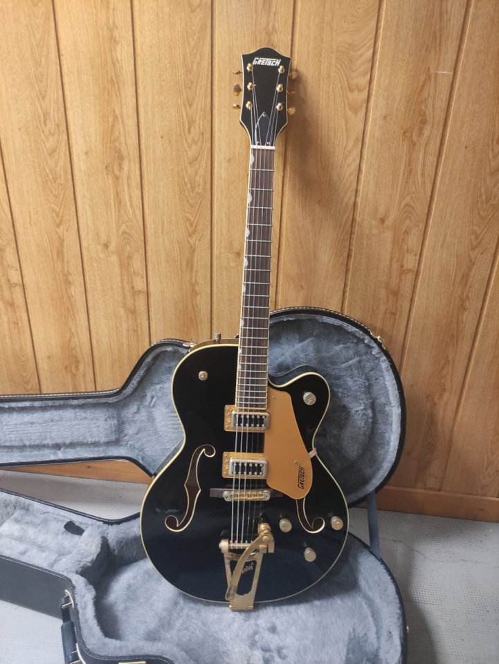 Gretsch G5420TG Electromatic Hollow Body (2018, Black & Gold, Made in Korea)