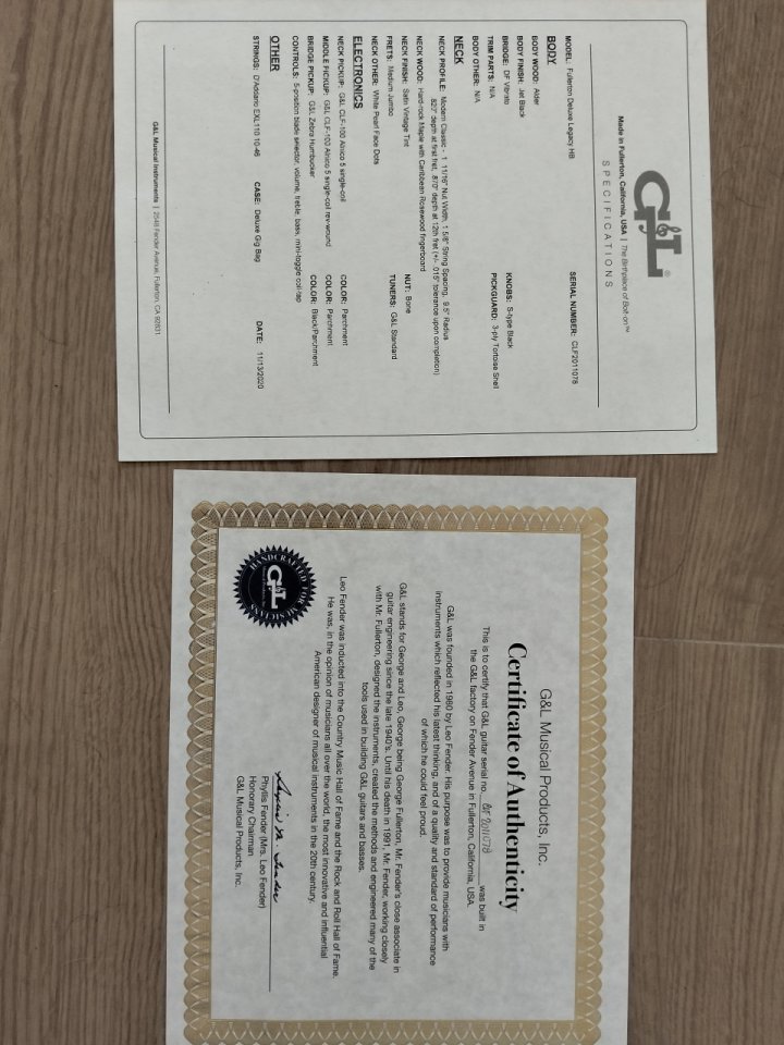 G&L Legacy Fullerton Deluxe HSS