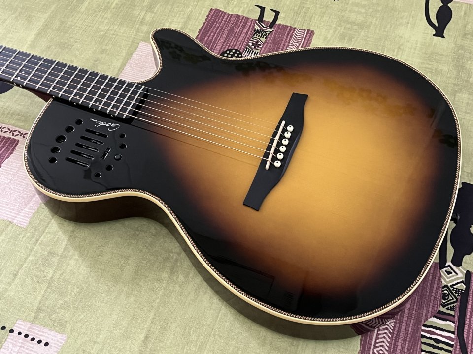 Godin Multiac Steel Duet Ambiance Sunburst HG