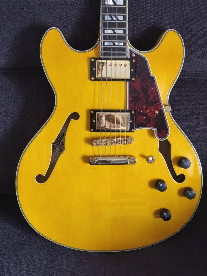 D'Angelico Excel DC - Amber (Semihollow con Seymour Duncan) - Estado Impecable de segunda mano · Foto 2 de 10 · Granada · 1250 €