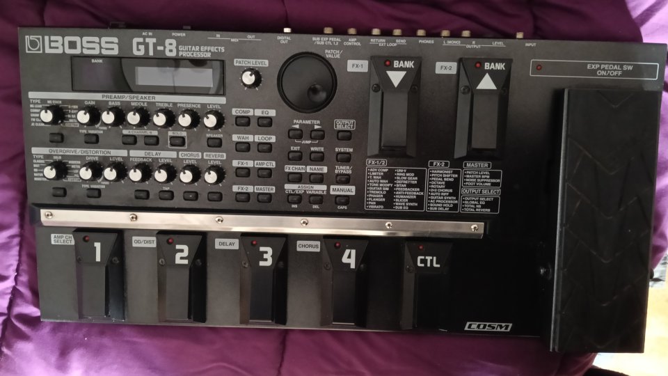 Pedalera multiefectos Boss GT8