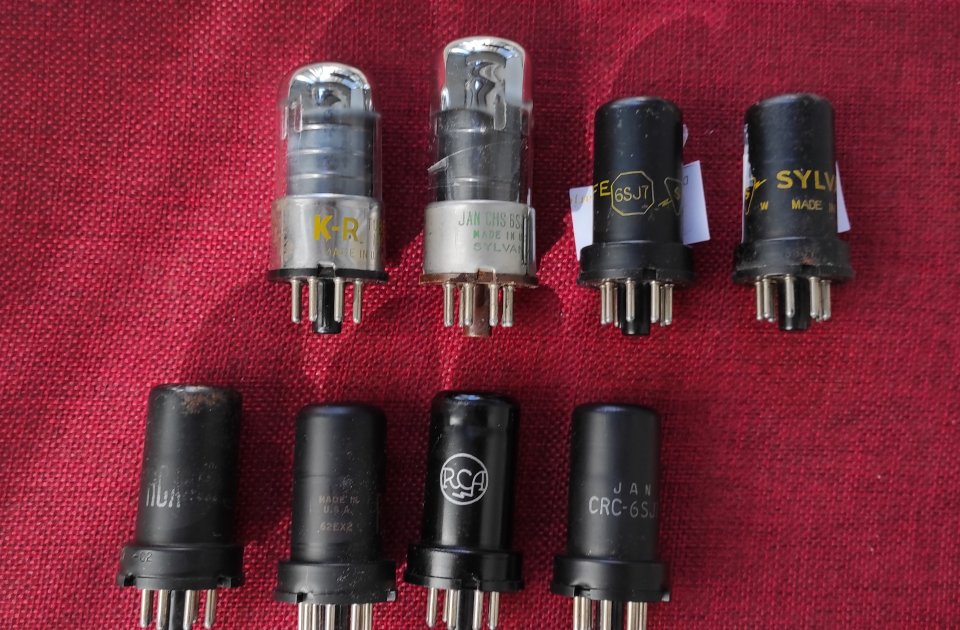 Válvulas 6SJ7 para amplis Fender y Gibson antiguos