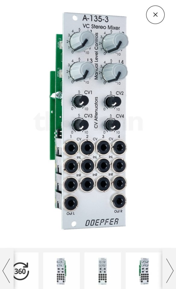 Doepfer stereo mixer de segunda mano · Zaragoza